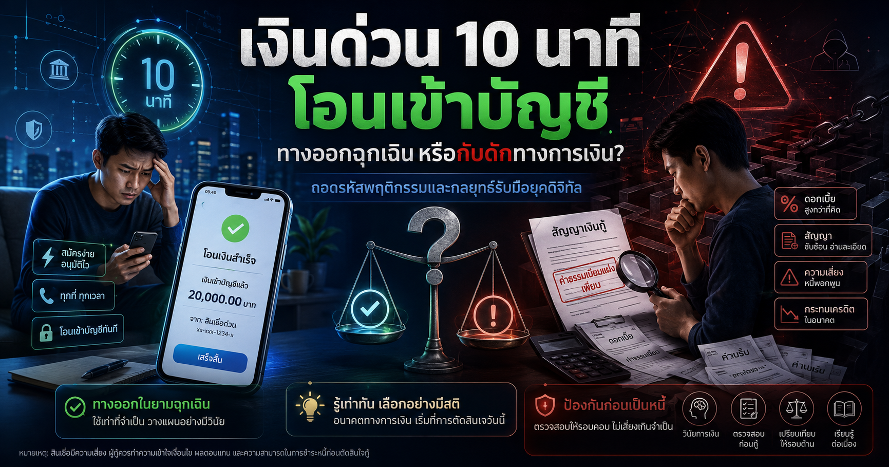 เงินด่วน 10 นาที โอนเข้าบัญชี