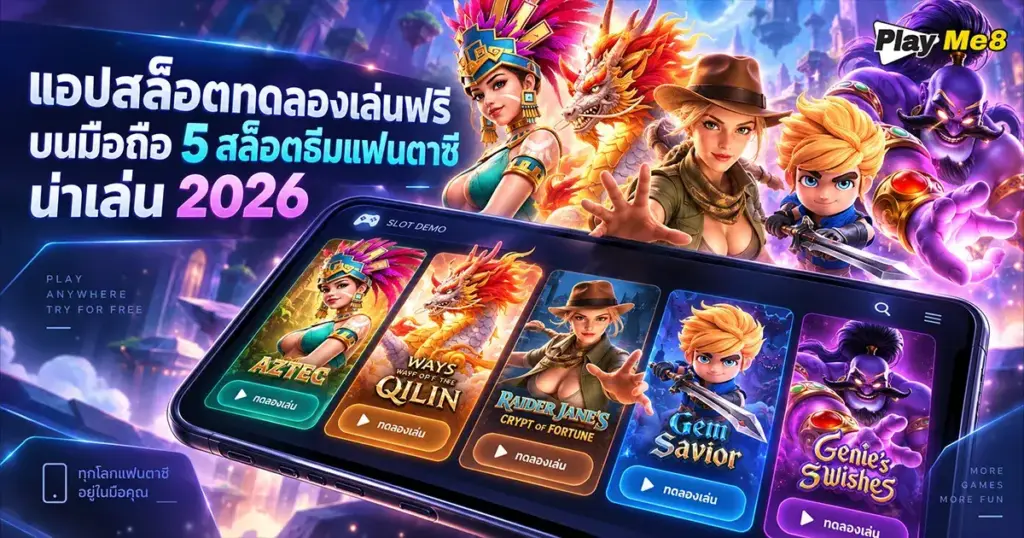 แอปสล็อตทดลองเล่นฟรี บนมือถือ